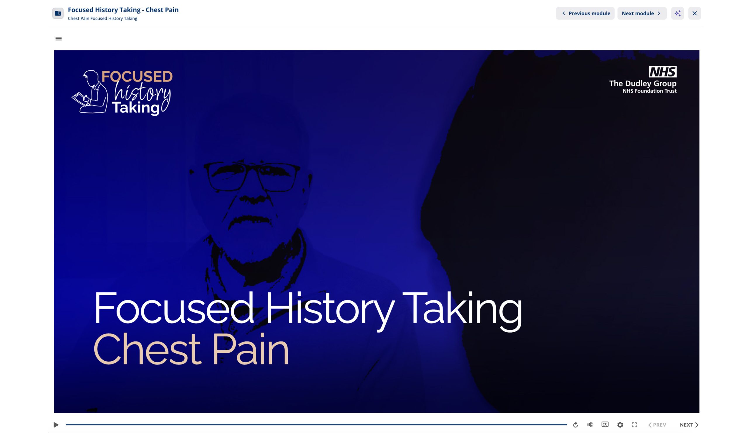 Chest Pain Focused History Taking resource title page